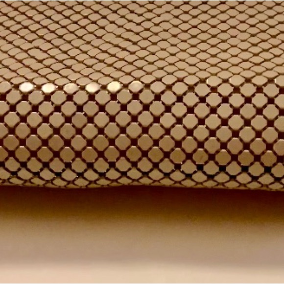 Vintage La Regale Cream Interlocking Beaded Crossbody Glamour Evening Party Bag - Picture 8 of 17